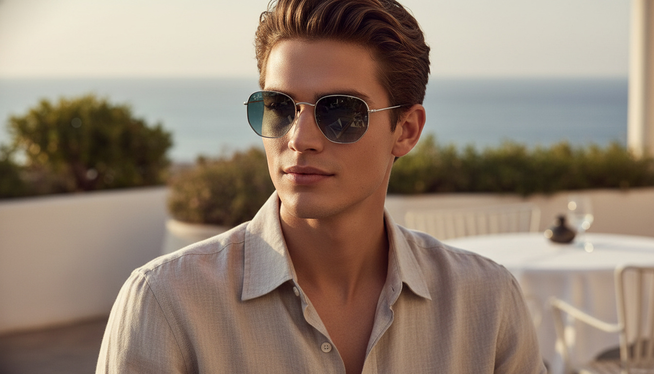Vista frontale Ray-Ban HEXAGONAL (RB3548N - 003/3M)