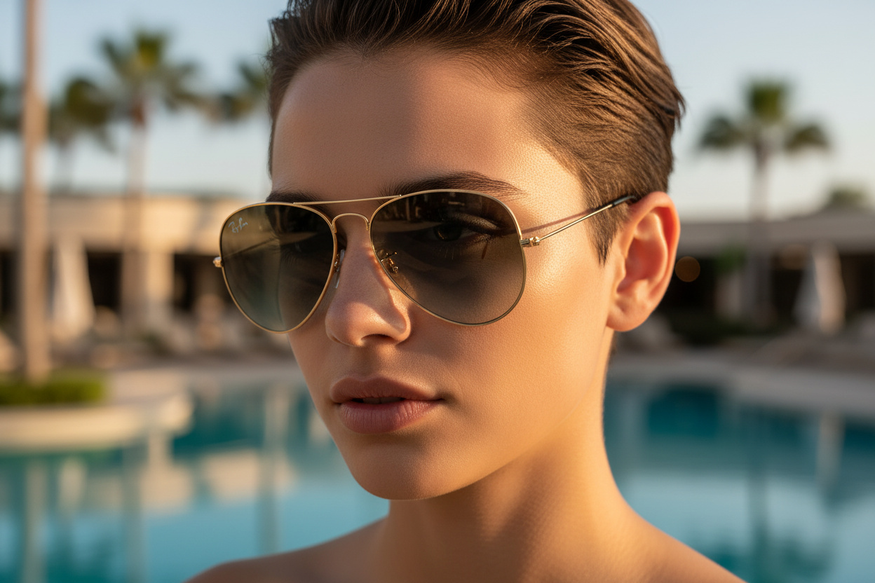 Vista frontale Ray-Ban AVIATOR LARGE METAL (RB3025 - 9271GK)