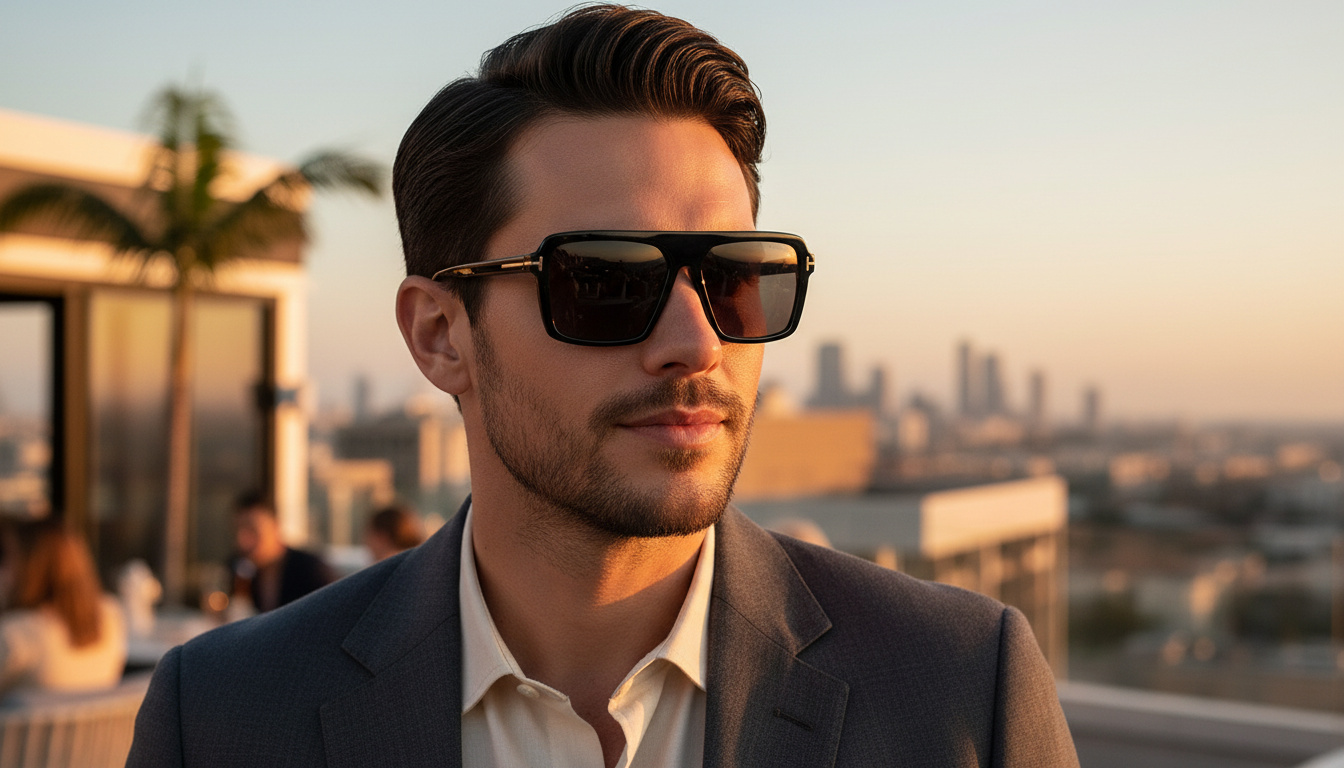Vista frontale Tom Ford VINCENT (FT1176 - 01A)
