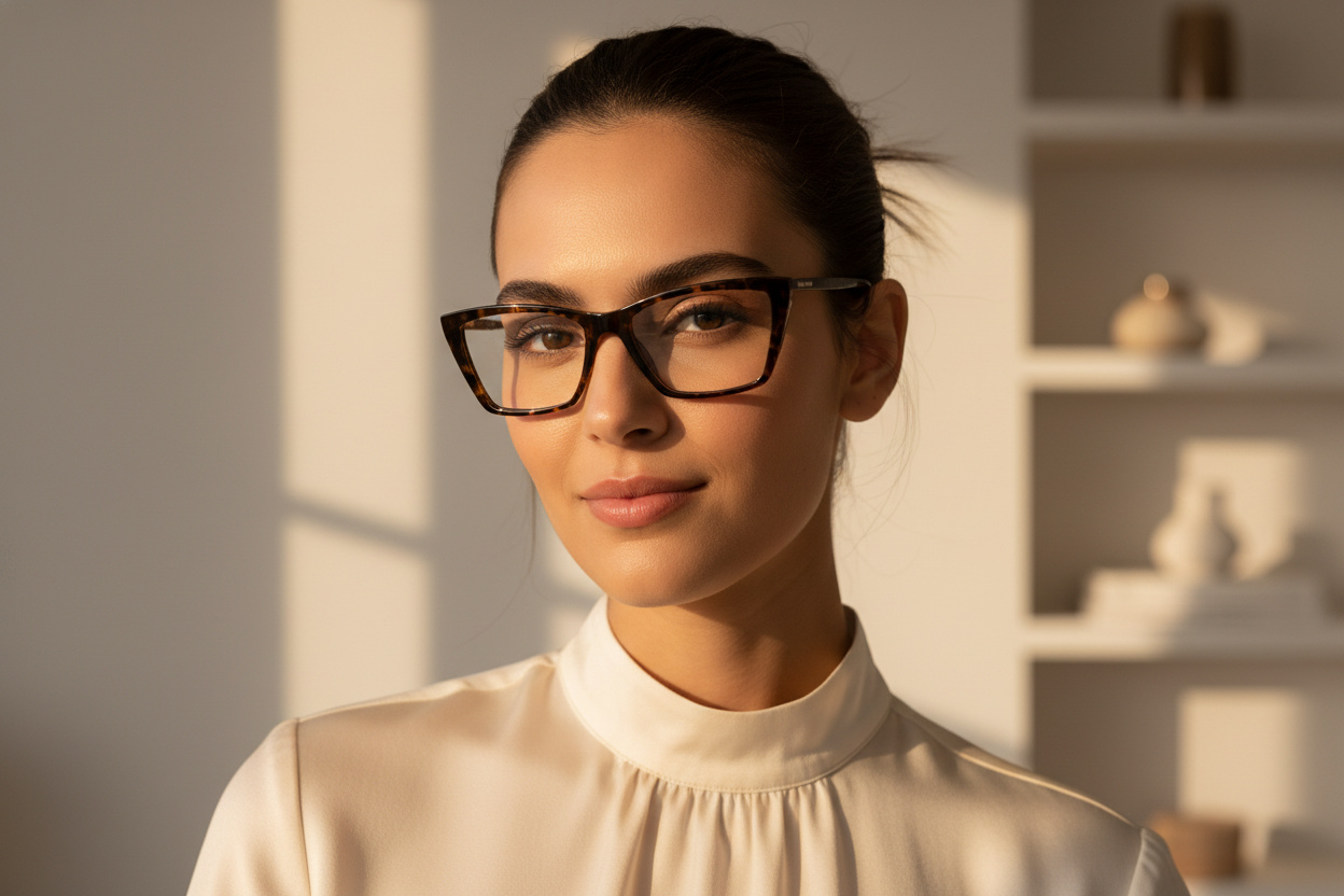 Vista frontale Saint Laurent SL 737 MICA THIN OPT (002)