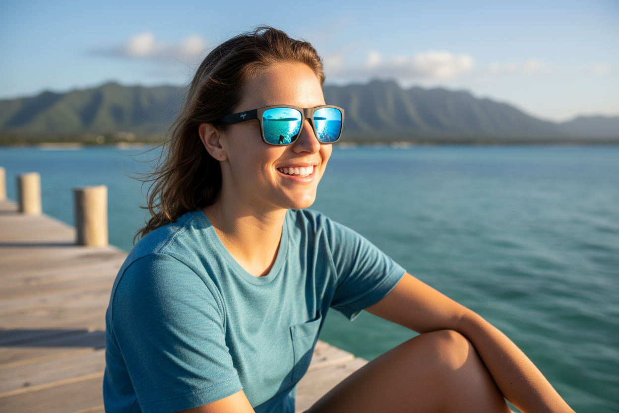 Vista frontale Maui Jim The Flats (B897-02B)