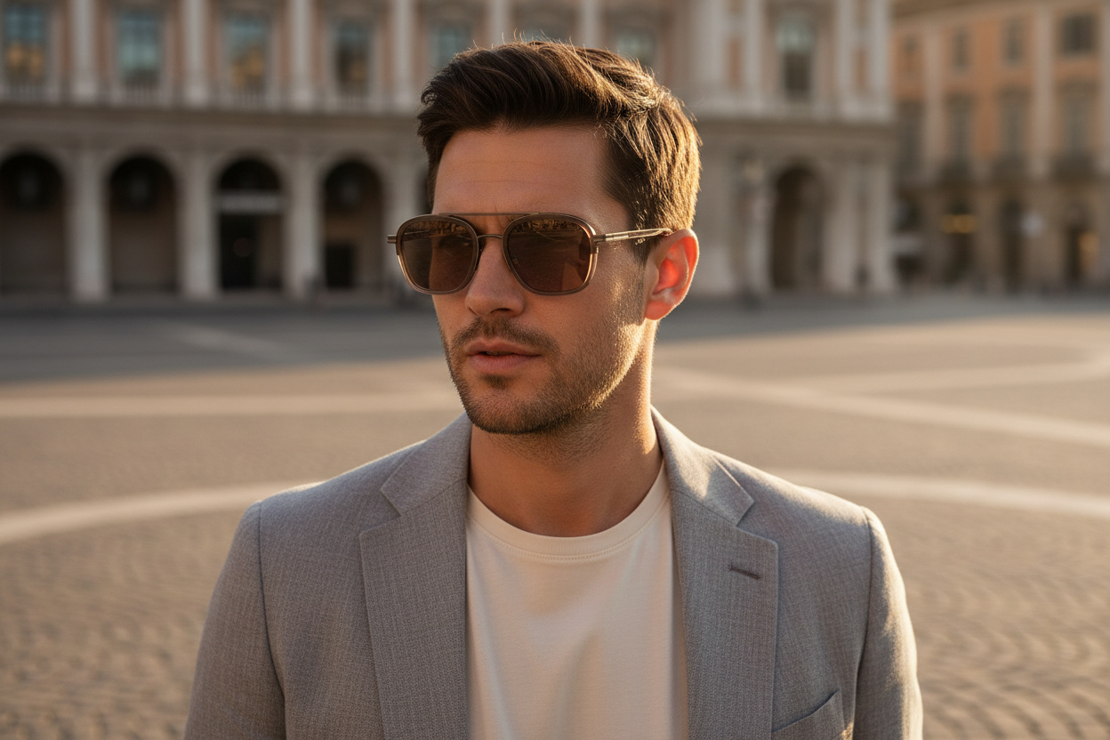 Vista frontale Zegna EZ0231 (45E)