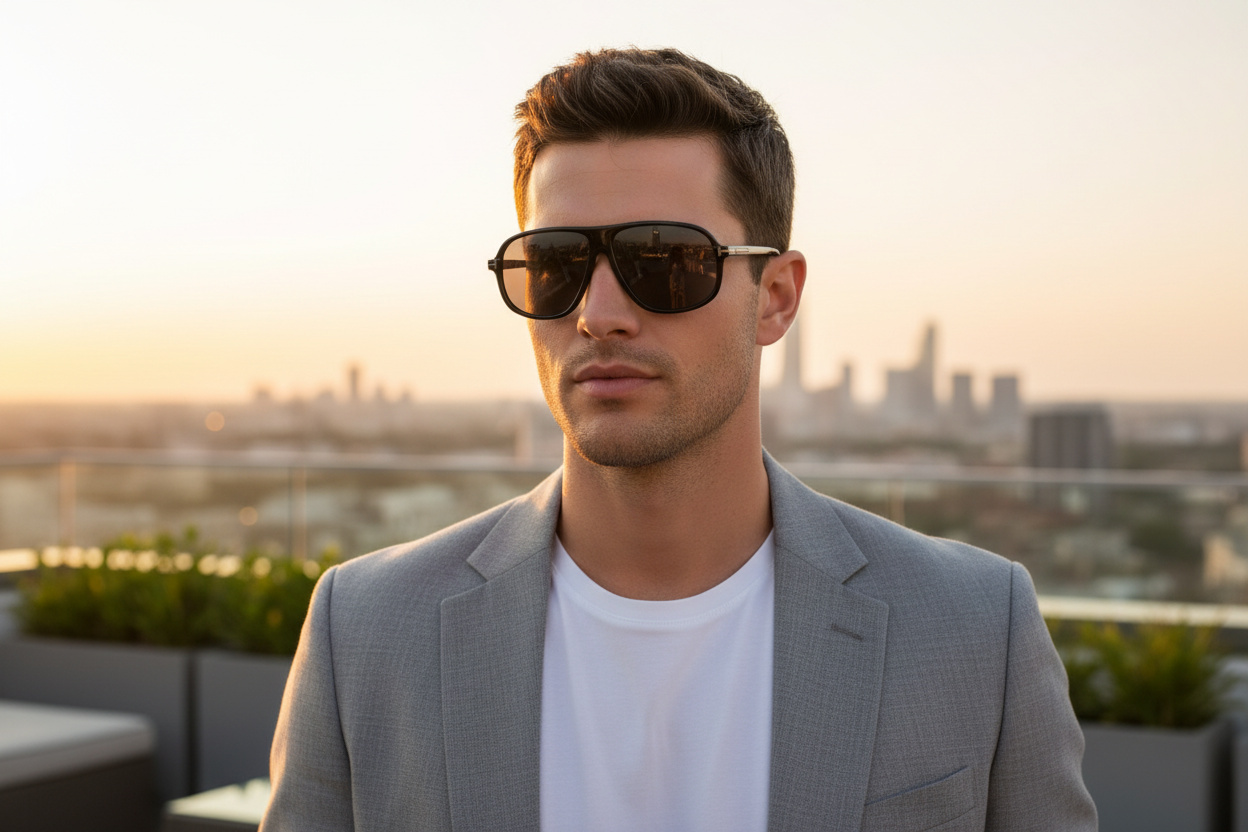 Vista frontale Tom Ford GUILLAUME (FT1208-N - 01A)