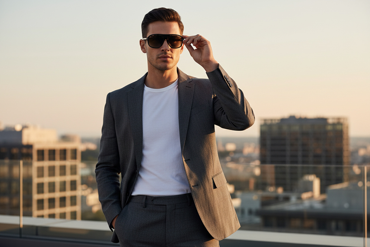 Vista frontale Tom Ford GUILLAUME (FT1208 - 01B)