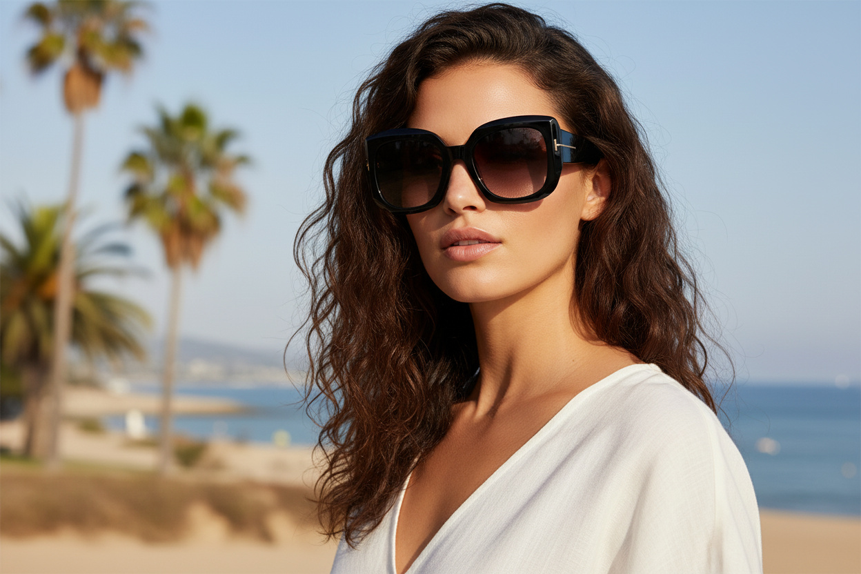 Vista frontale Tom Ford CARLA-02 (FT1220 - 01B)