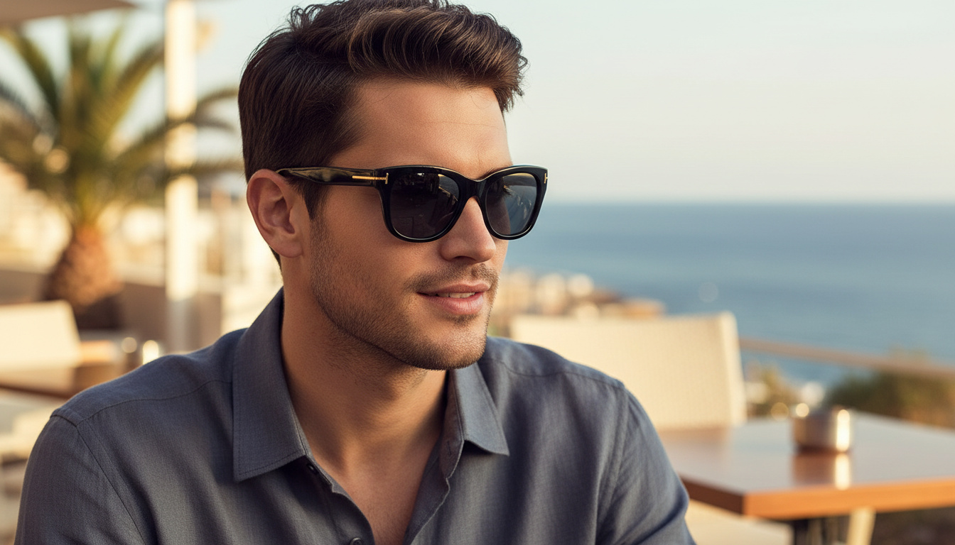 Vista frontale Tom Ford SNOWDON (FT0237 - 01D)