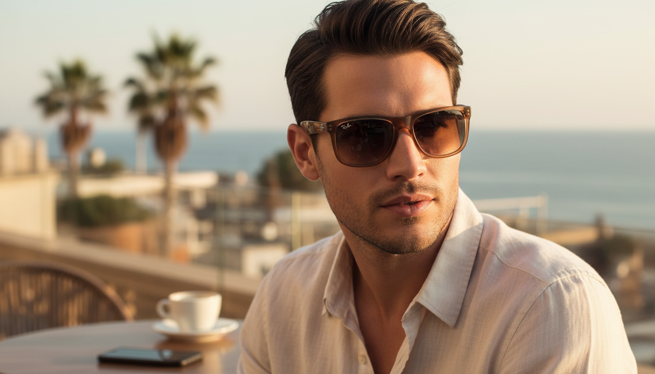 Vista frontale Ray-Ban JUSTIN (RB4165 - 681413)