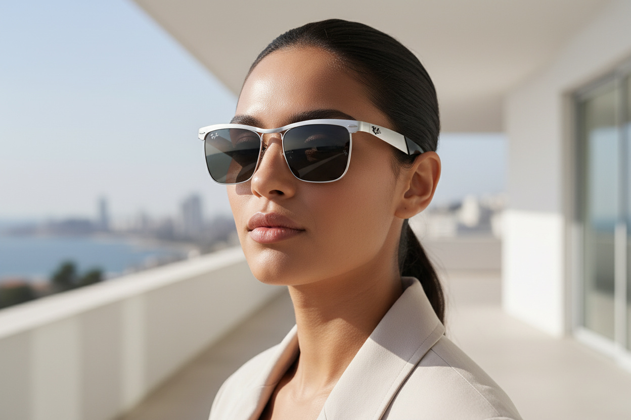 Vista frontale Ray-Ban WAYFARER DELUXE (RB3875 - 019/B1)