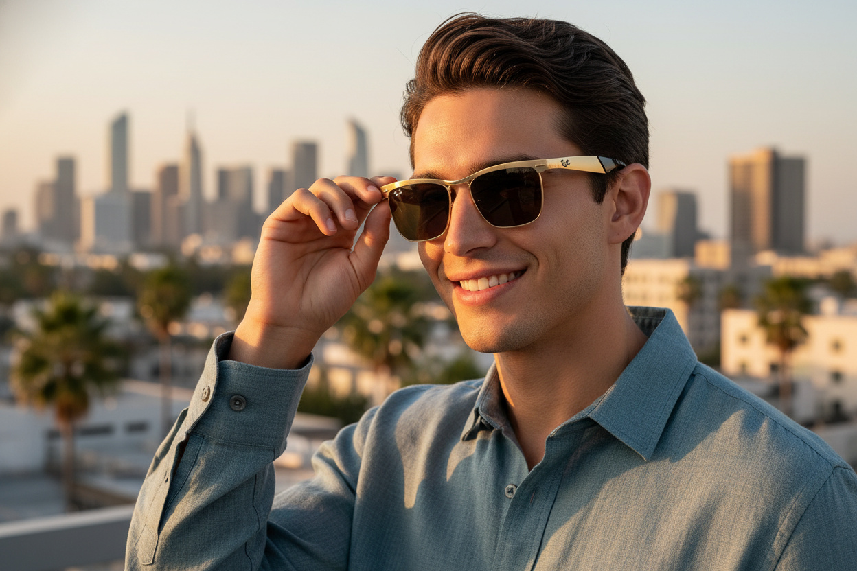 Vista frontale Ray-Ban WAYFARER DELUXE (RB3875 - 927631)