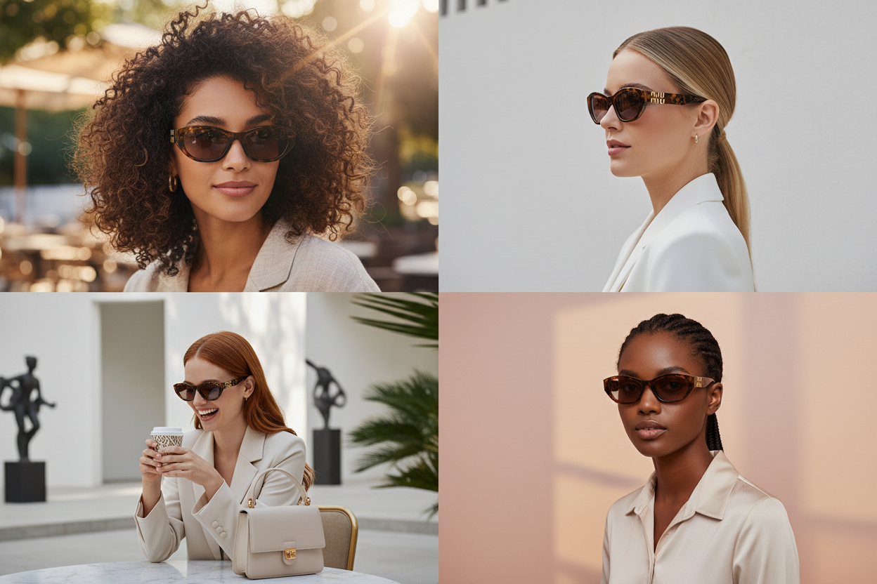 Vista frontale Miu Miu MU A03S (14L20I)