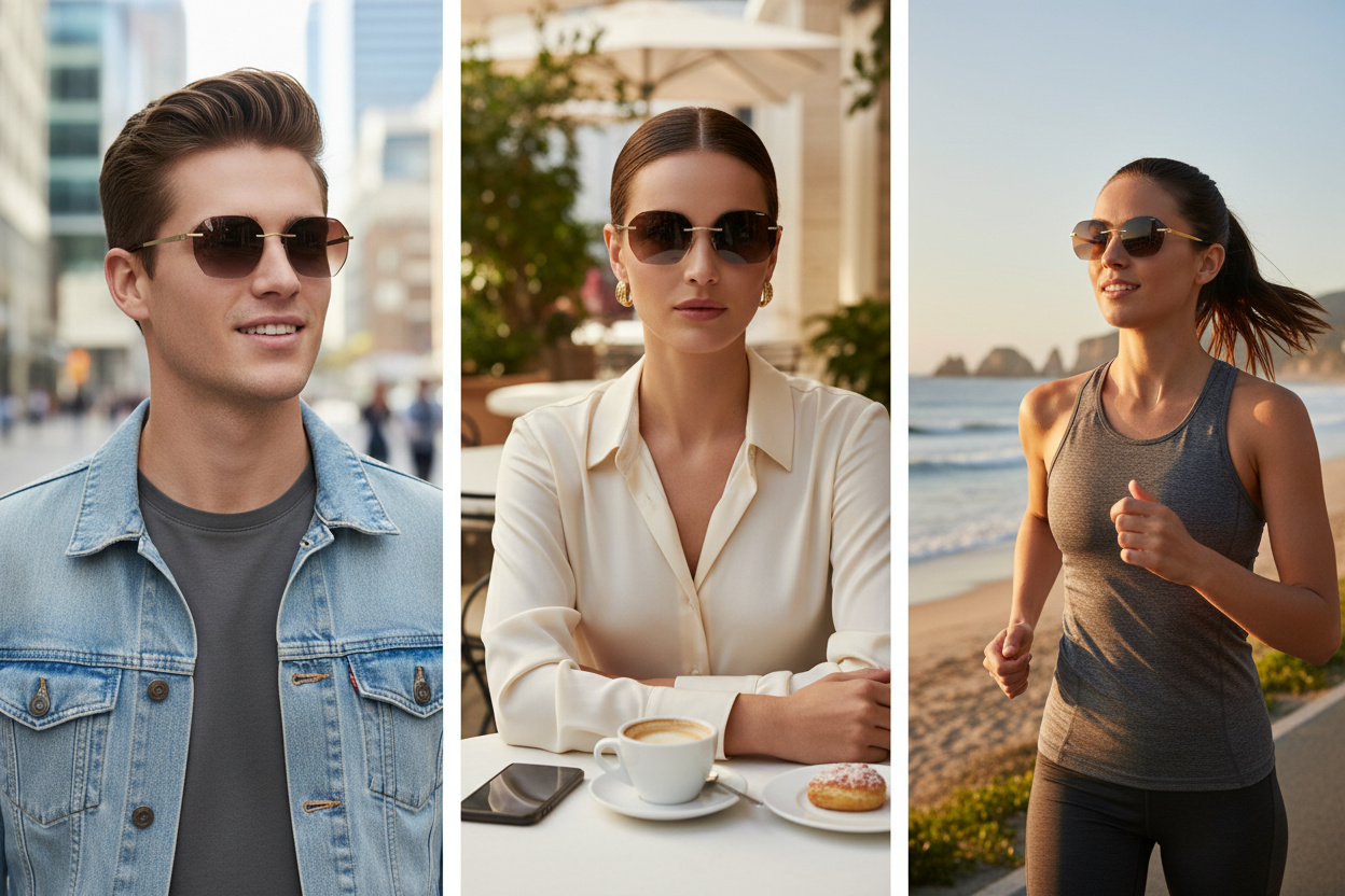 Vista frontale Silhouette NOVA SHADES (8748 - 7520)