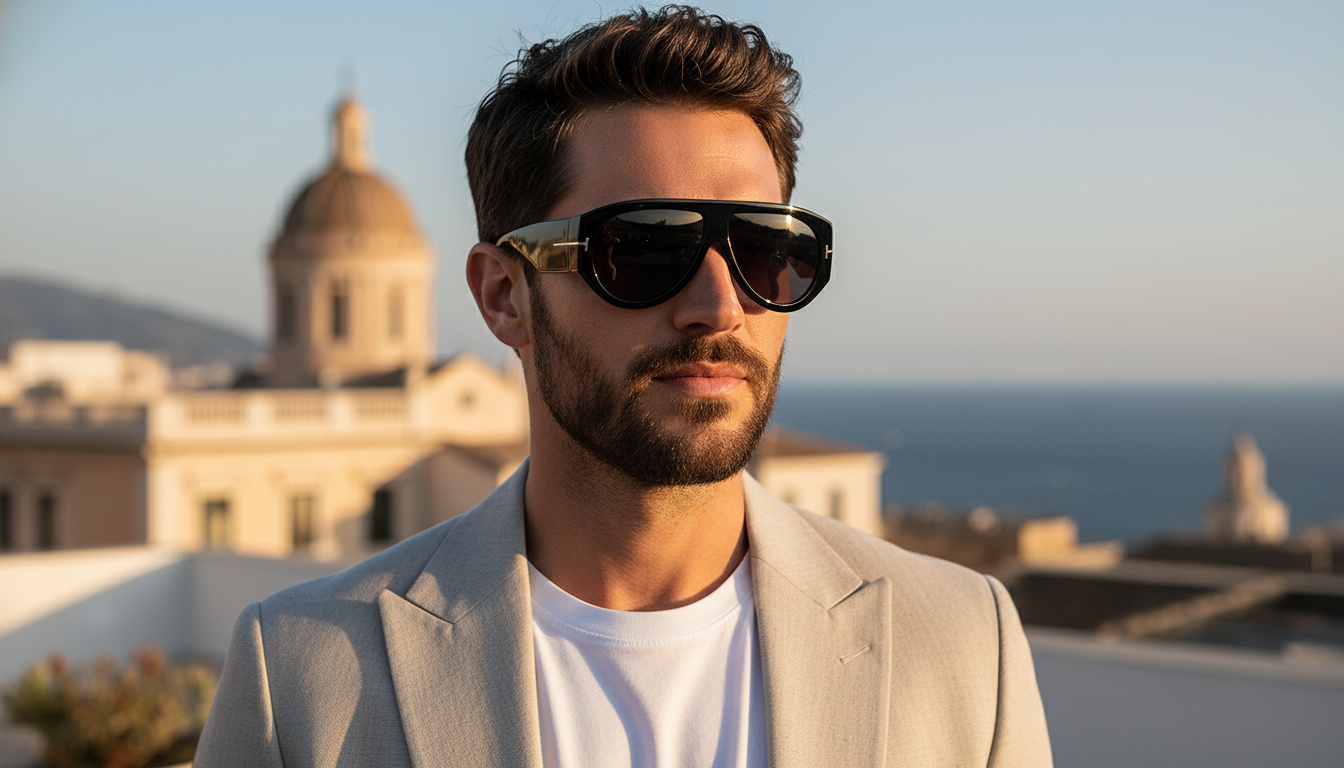 Vista frontale Tom Ford BRONSON (FT1044 - 01A)