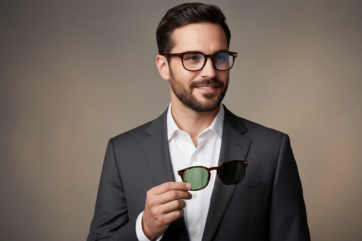 Vista frontale Tom Ford FT5532-B (52N)