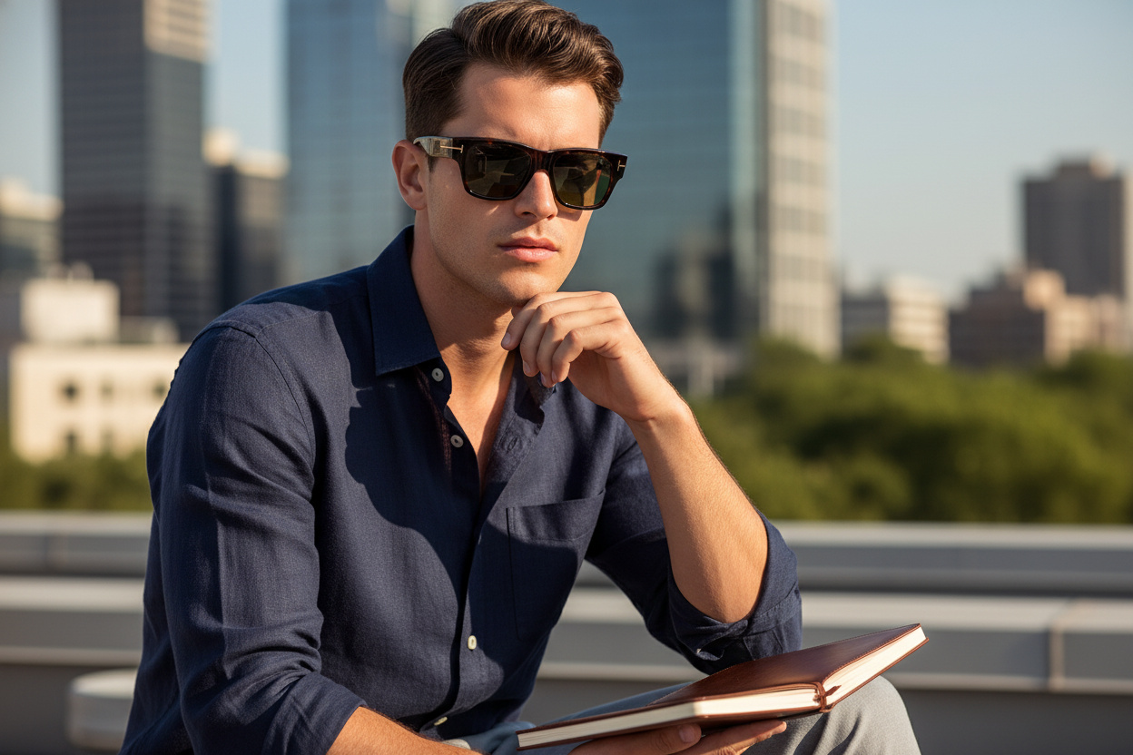 Vista frontale Tom Ford CAINE-02 (FT1280 - 52N)