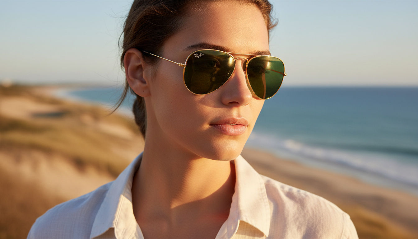 Vista frontale Ray-Ban AVIATOR LARGE METAL (RB3025 - 001)