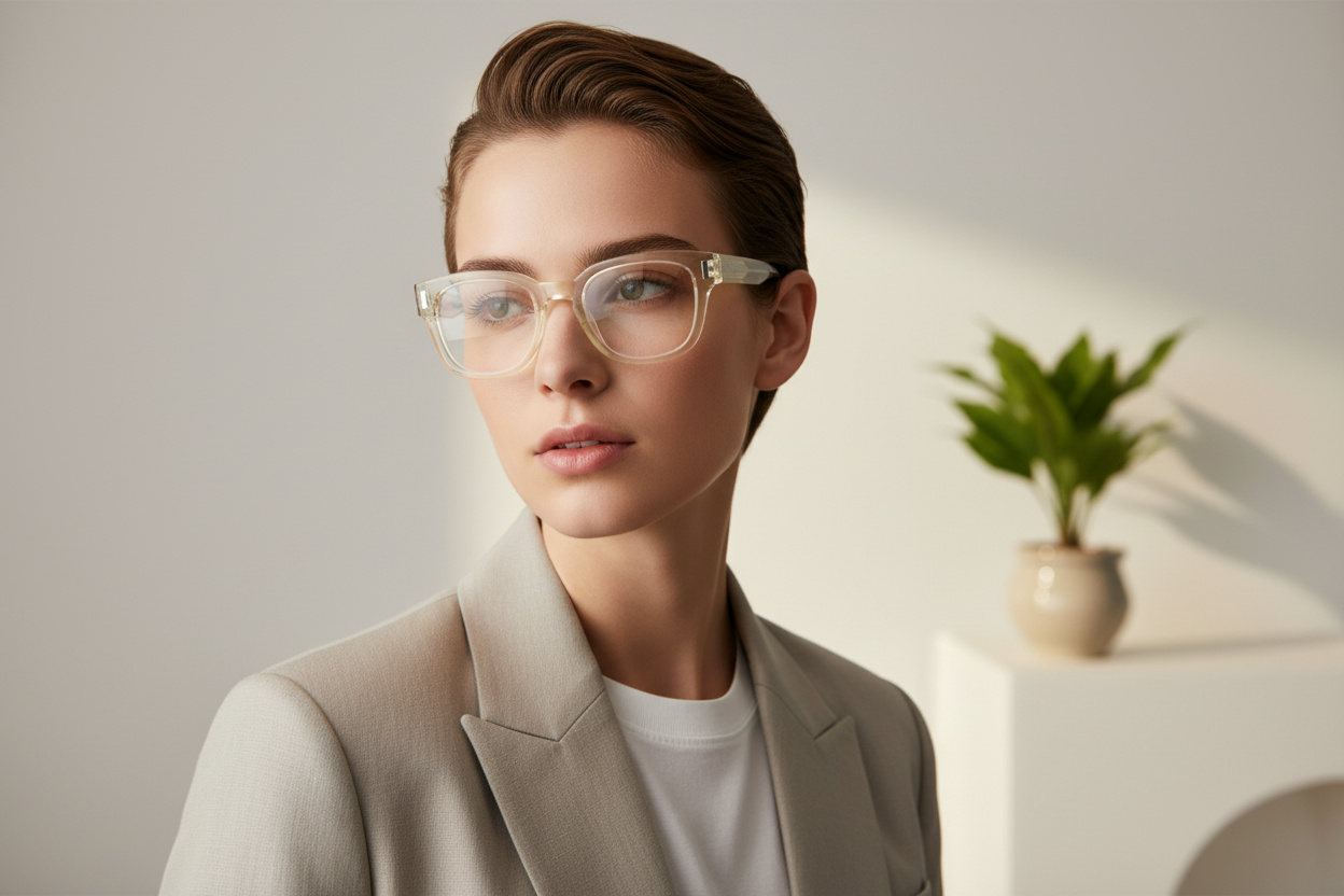 Vista frontale Saint Laurent SL 838 OPT (004)
