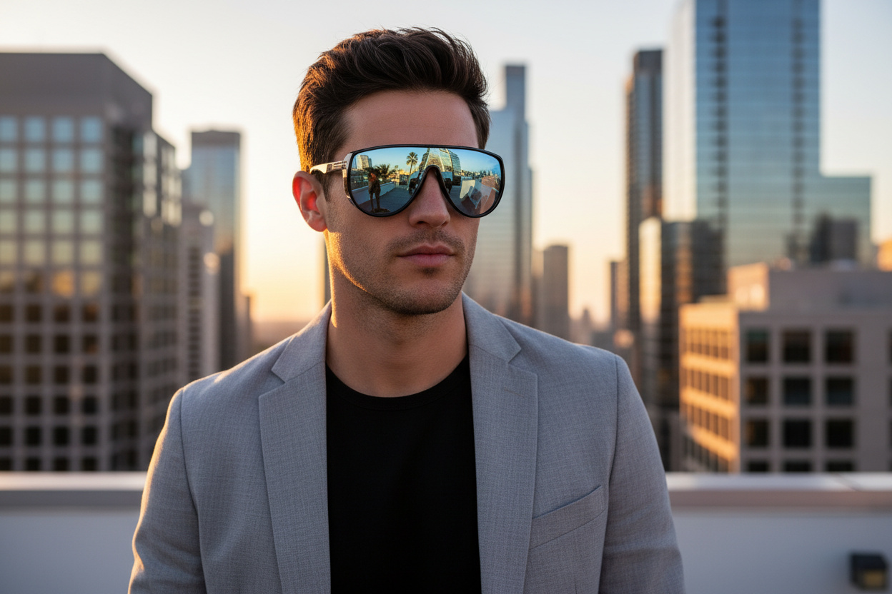 Vista frontale Tom Ford ACHILLES (FT1182 - 01V)