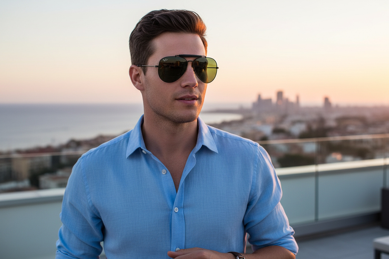 Vista frontale Ray-Ban OUTDOORSMAN I (RB3030 - L9500)