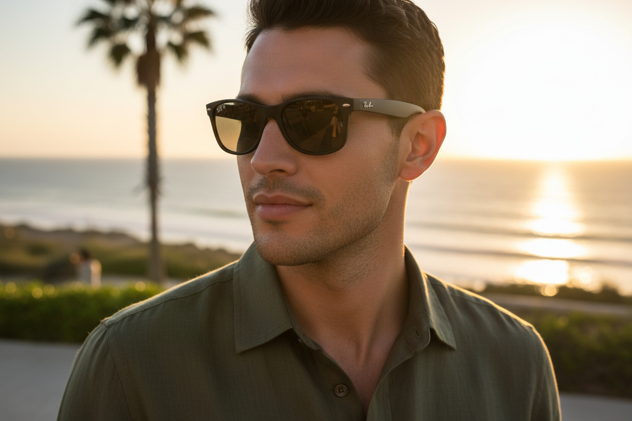 Vista frontale Ray-Ban NEW WAYFARER (RB2132 - 601S78)
