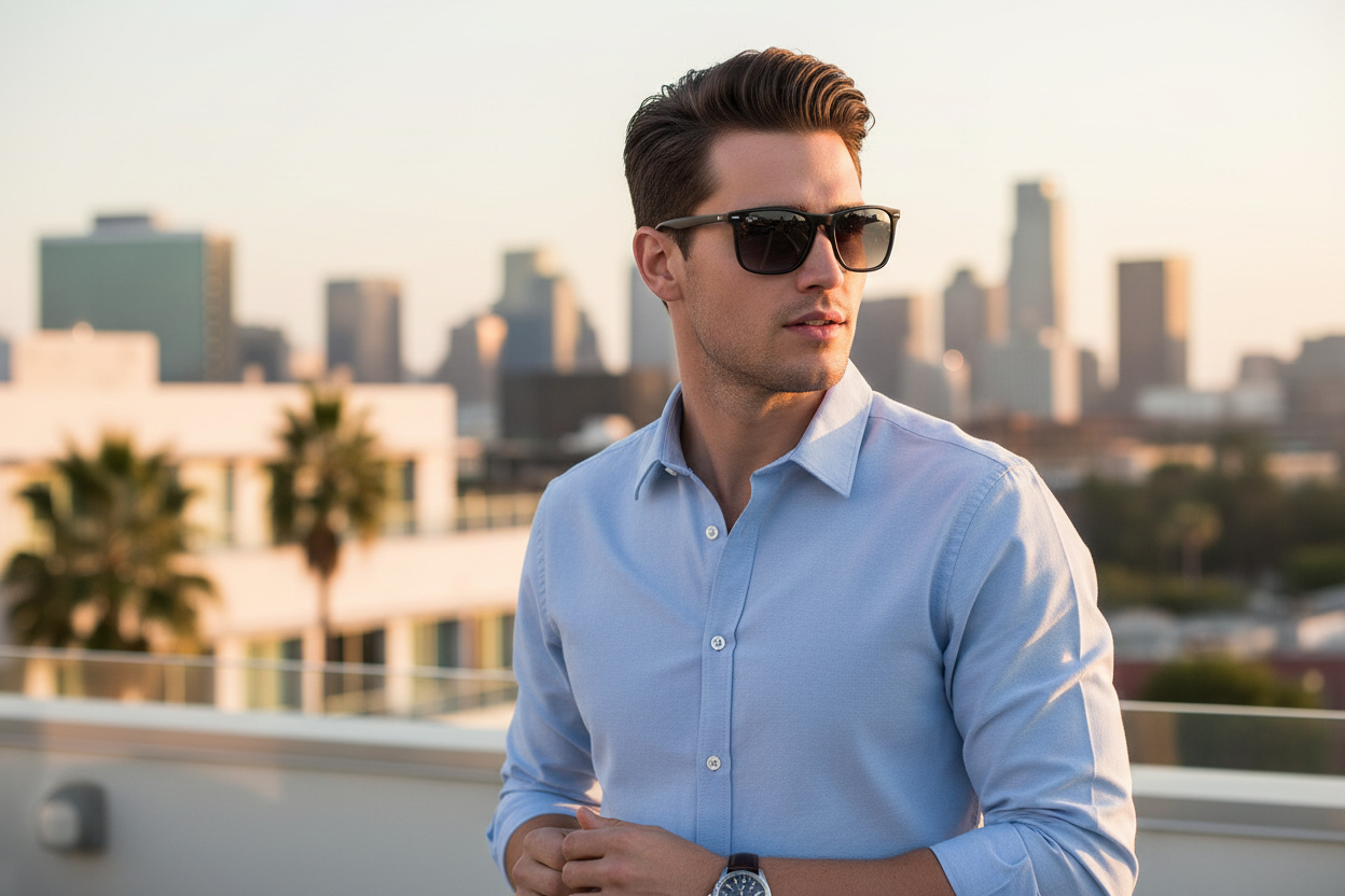 Vista frontale Ray-Ban CHRIS (RB4187 - 622/8G)