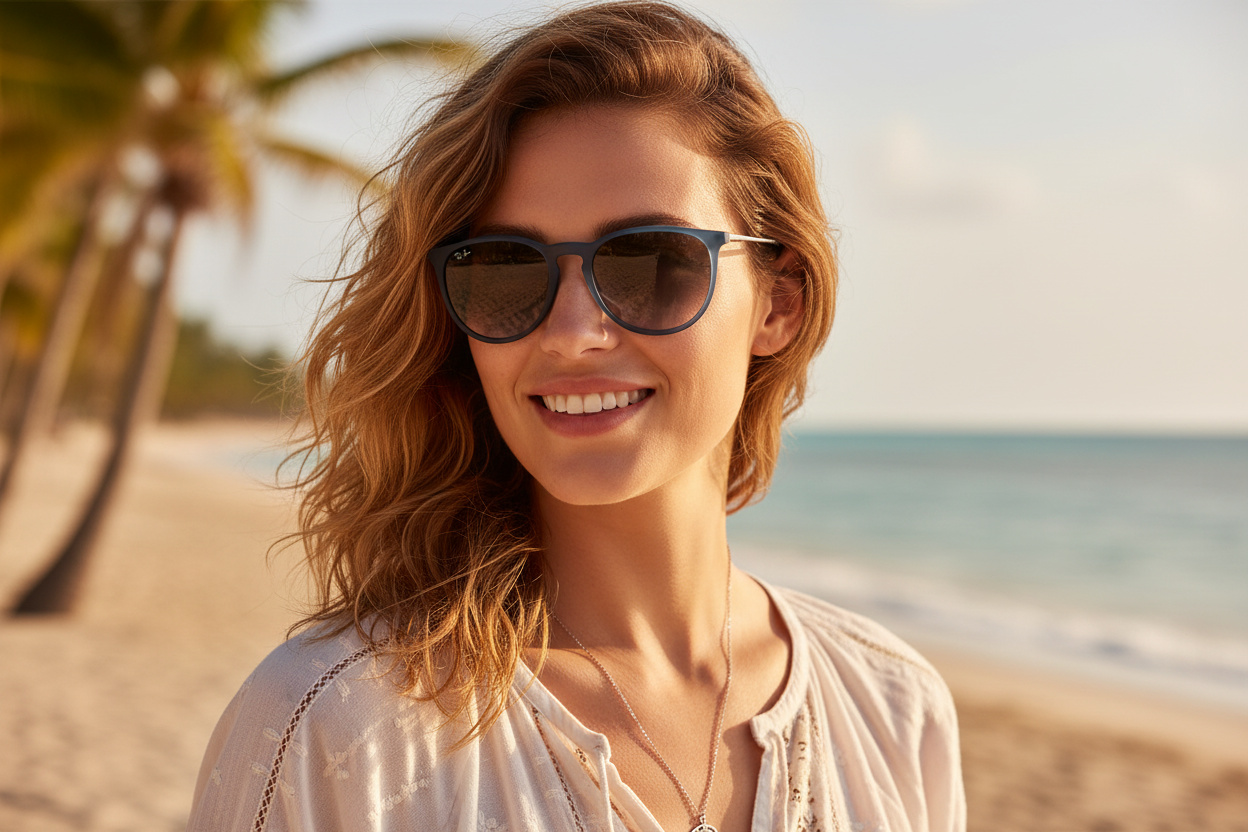 Vista frontale Ray-Ban ERIKA (RB4171 - 60028G)