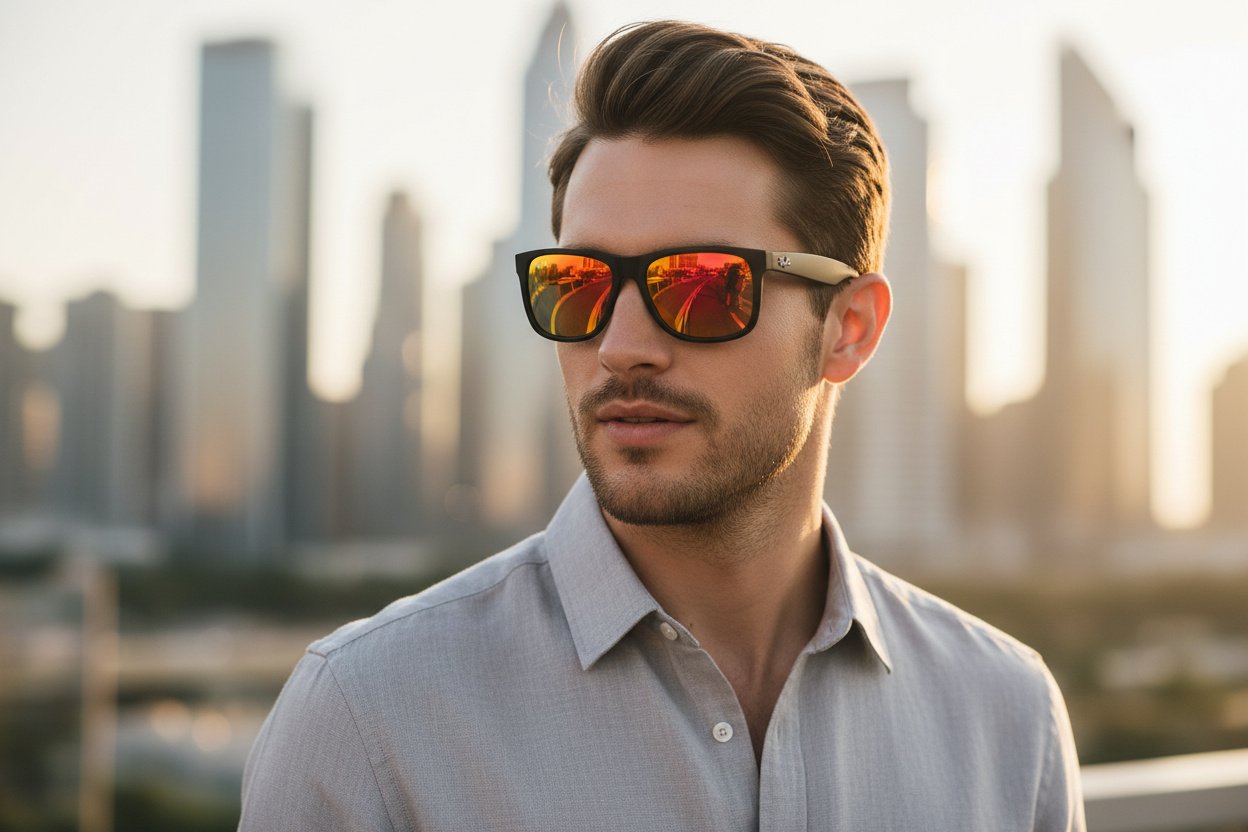 Vista frontale Ray-Ban JUSTIN (RB4165 - 622/6Q)