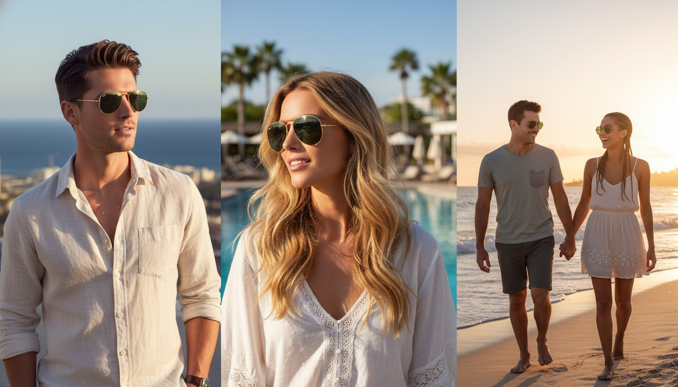 Vista frontale Ray-Ban AVIATOR LARGE METAL (RB3025 - 181)