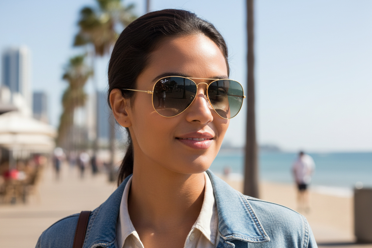 Vista frontale Ray-Ban AVIATOR LARGE METAL (RB3025 - 181/71)