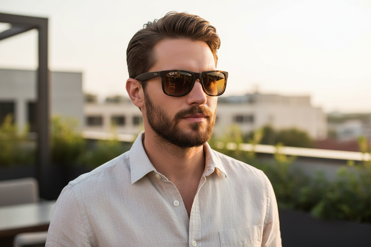 Vista frontale Ray-Ban JUSTIN (RB4165 - 865/T5)