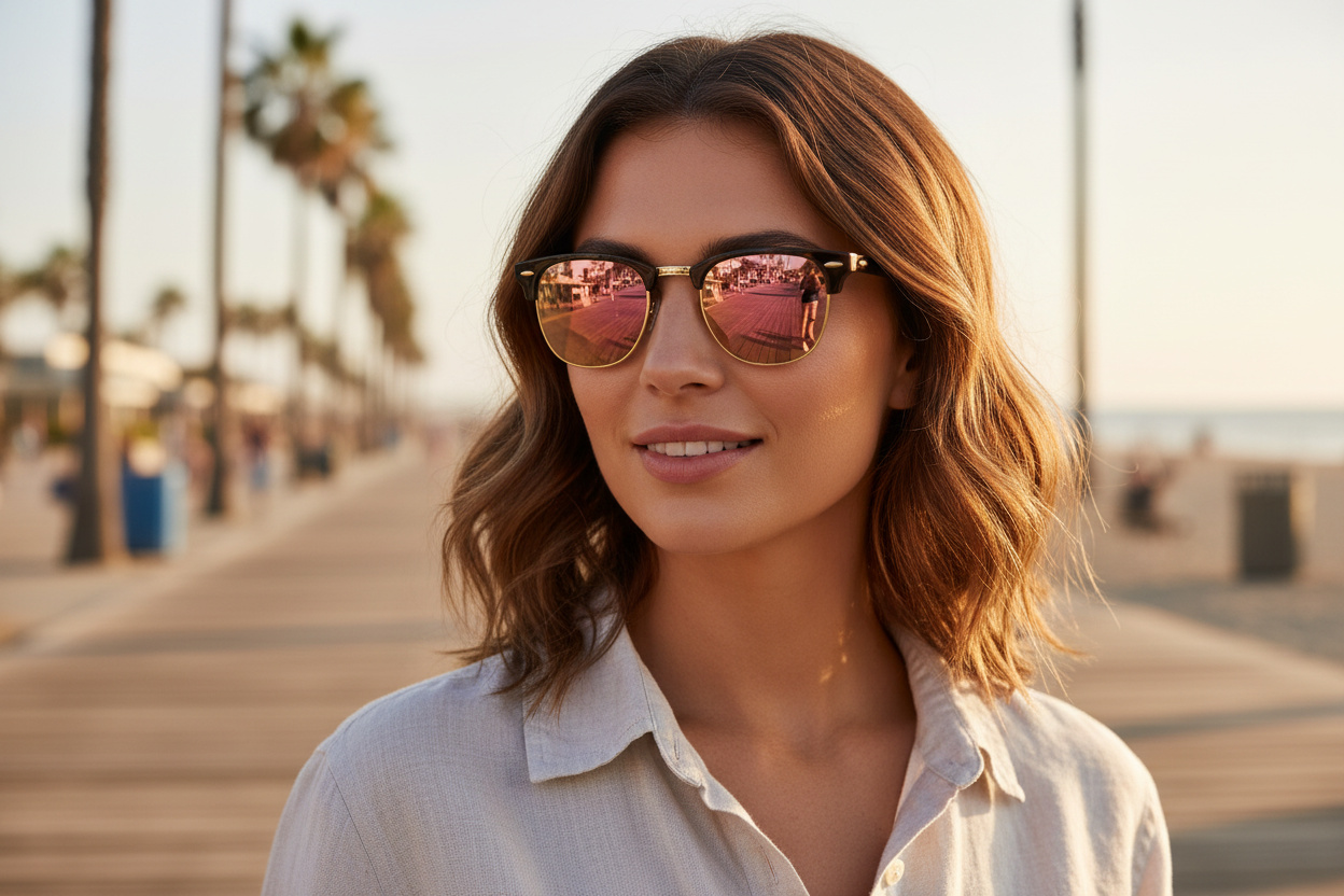 Vista frontale Ray-Ban CLUBMASTER (RB3016 - 990/7O)