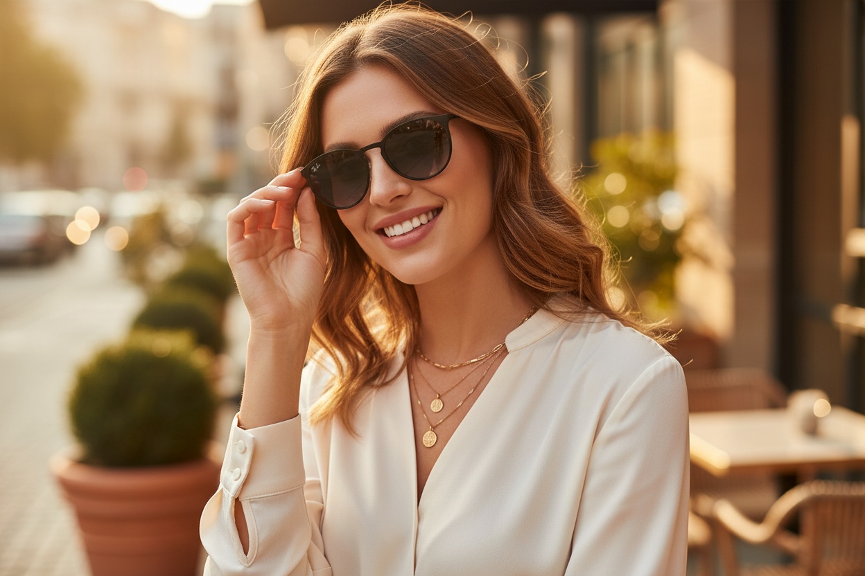 Vista frontale Ray-Ban ERIKA METAL (RB3539 - 002/8G)
