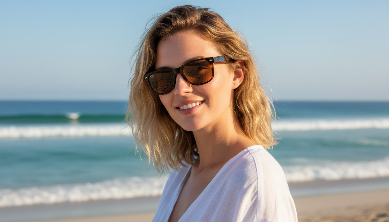 Vista frontale Ray-Ban NEW WAYFARER (RB2132 - 710)
