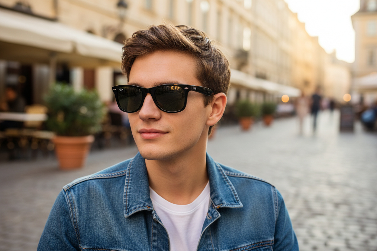 Vista frontale Ray-Ban WAYFARER (RB2140 - 901)