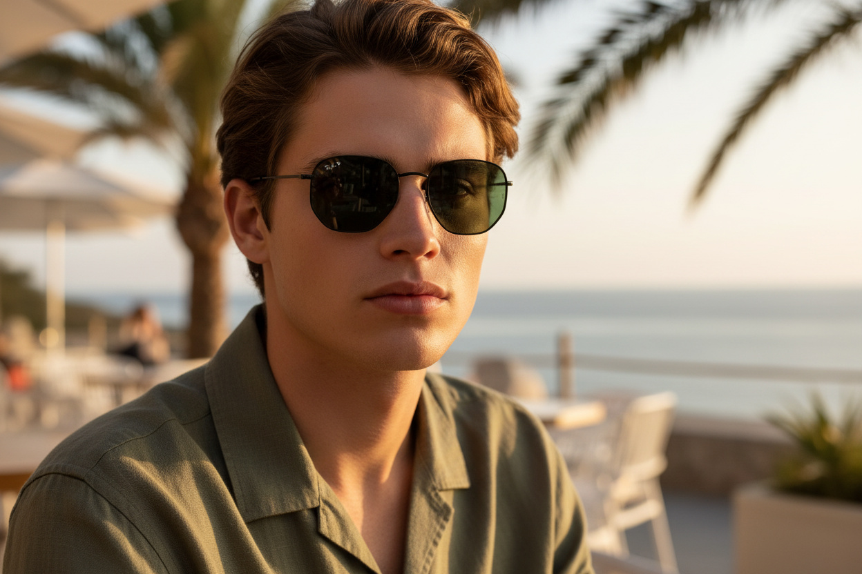Vista frontale Ray-Ban HEXAGONAL (RB3548N - 002/58)