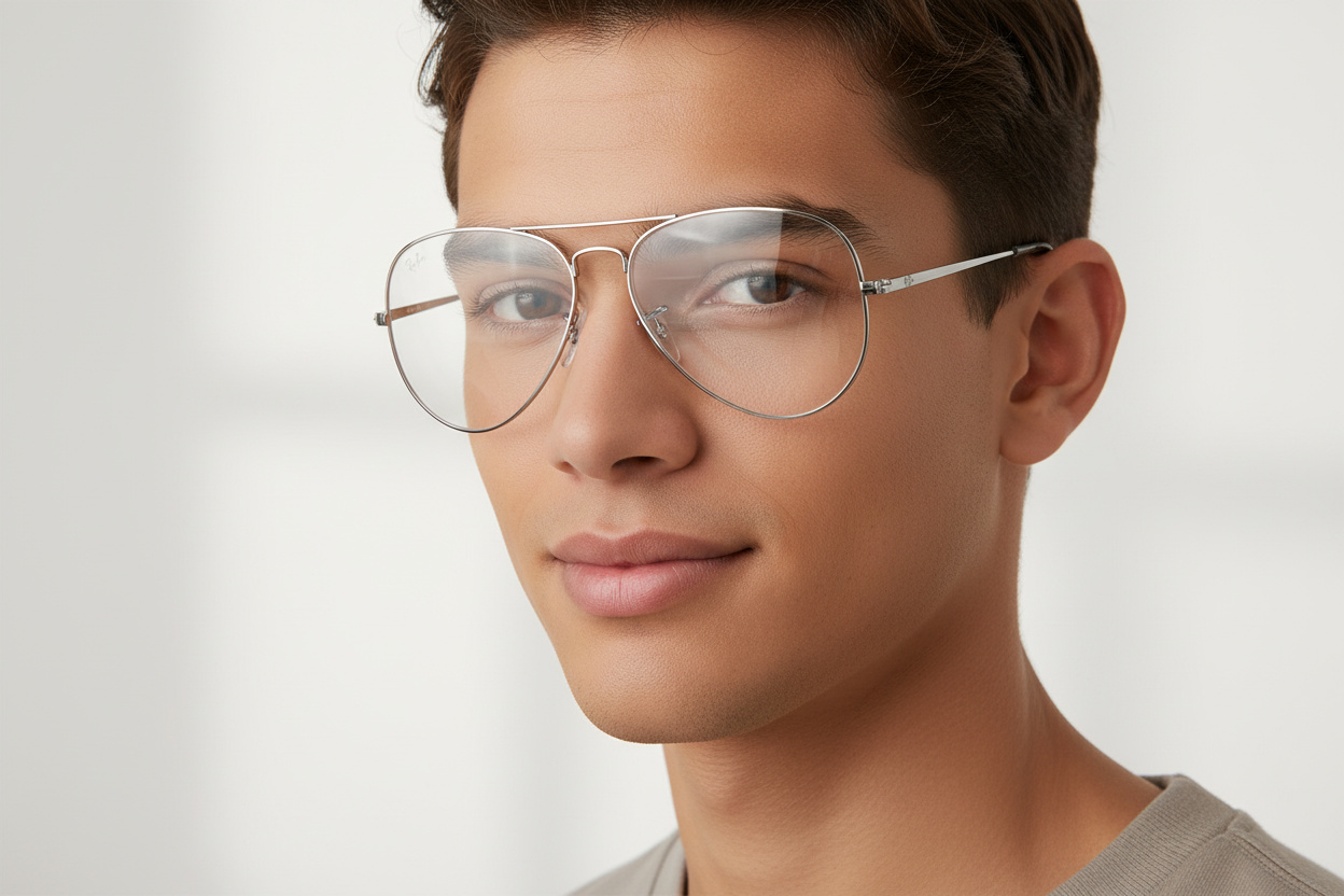 Vista frontale Ray-Ban AVIATOR (RX6489 - 2501)