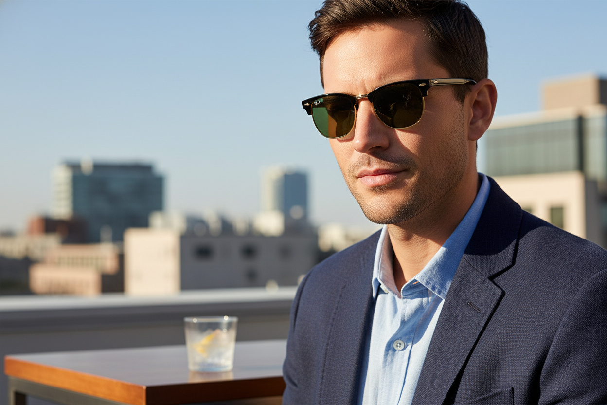 Vista frontale Ray-Ban CLUBMASTER (RB3016 - 901/58)