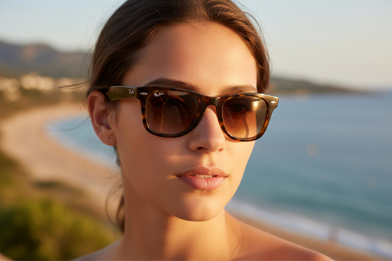 Vista frontale Ray-Ban WAYFARER (RB4340 - 710/51)