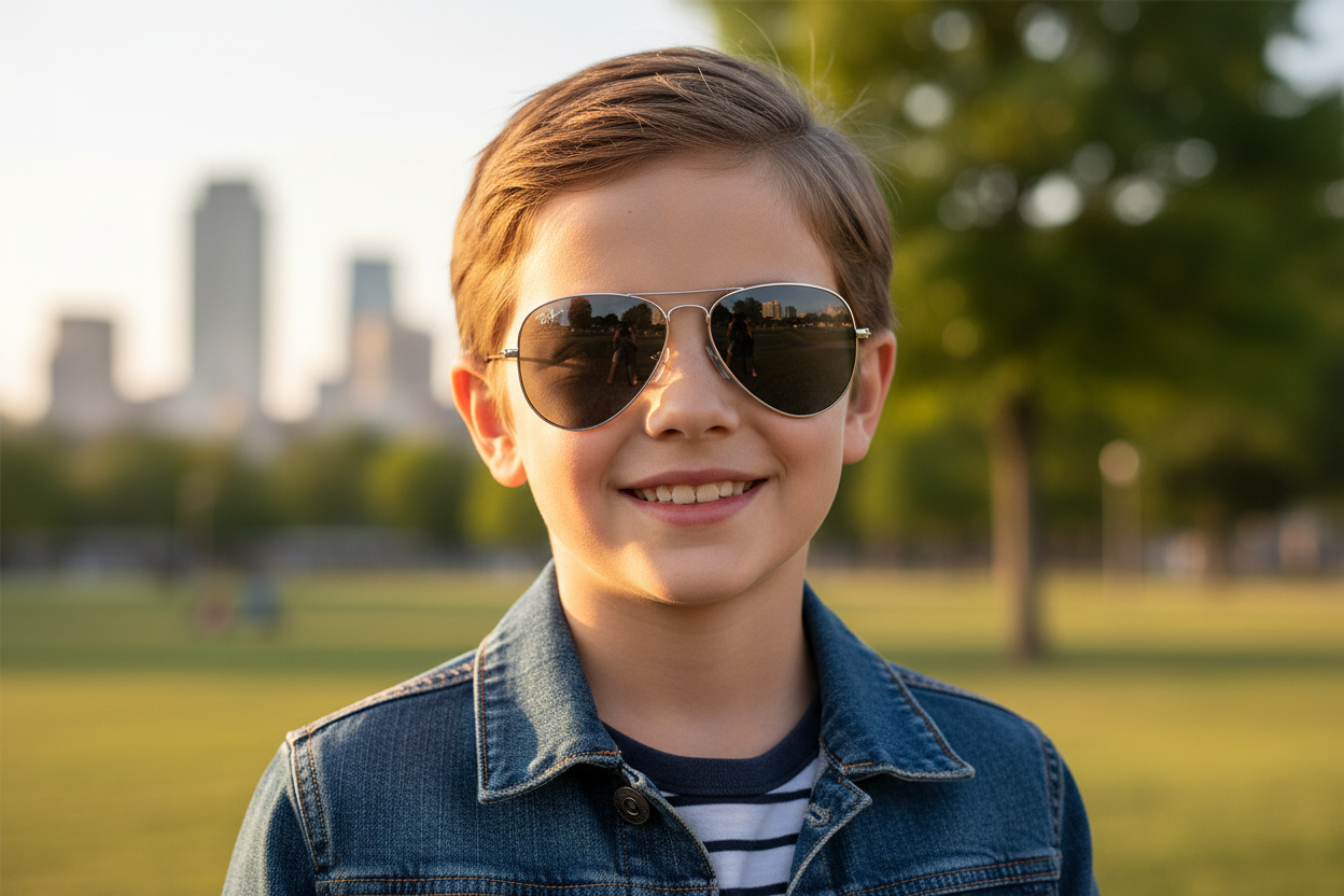 Vista frontale Ray-Ban Kids JUNIOR AVIATOR (RJ9506S - 212/6G)