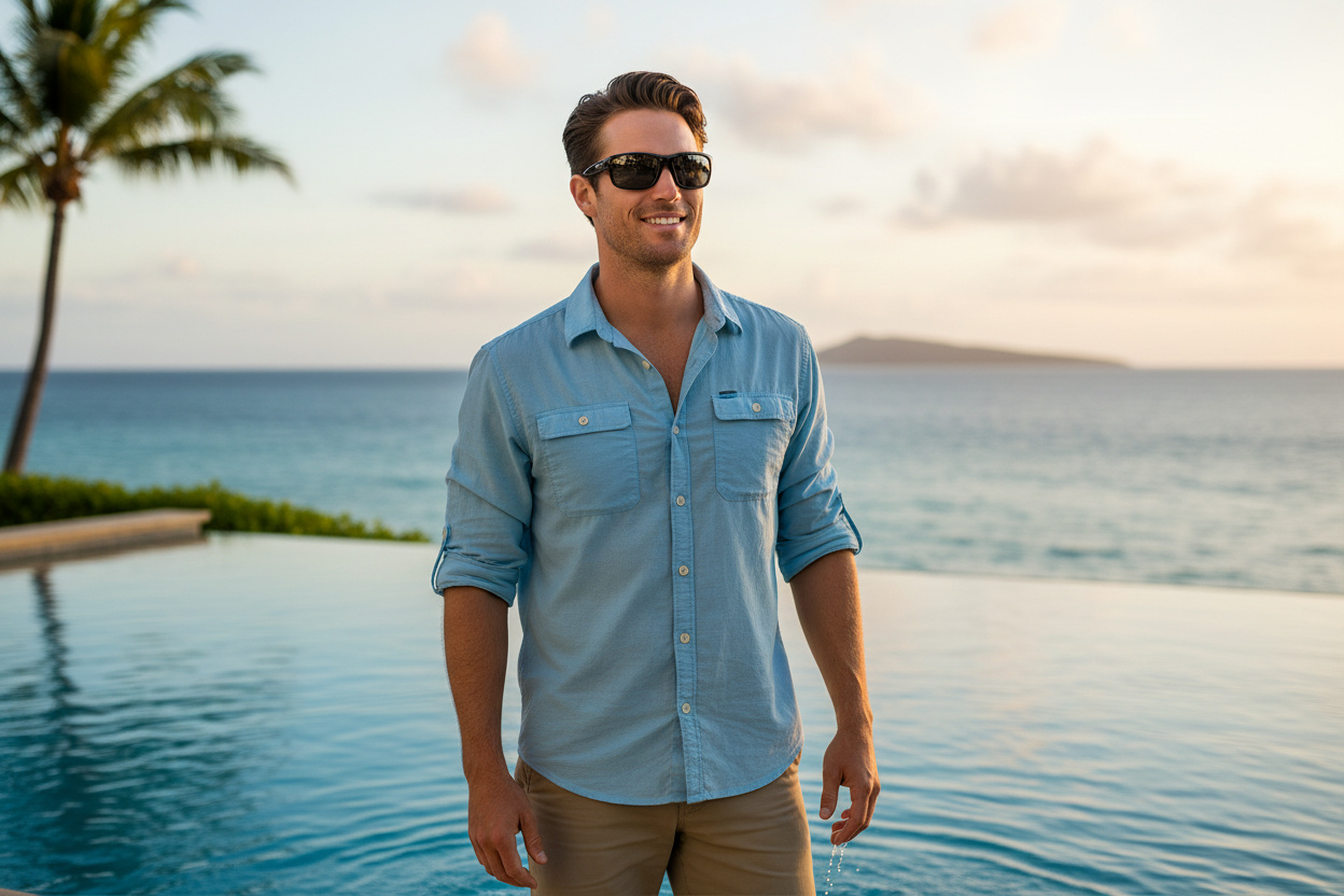 Vista frontale Maui Jim Stingray (103-02)