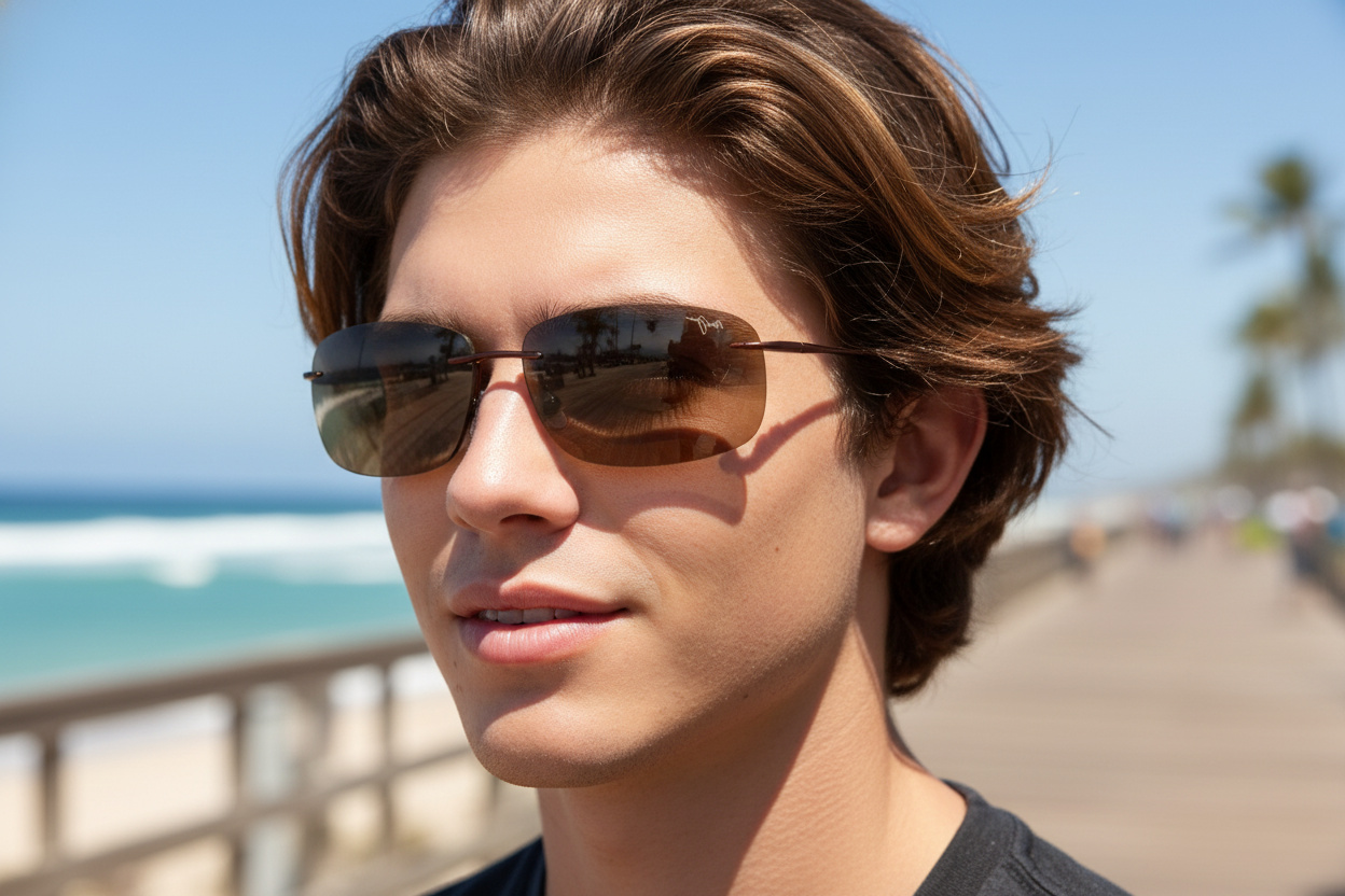 Vista frontale Maui Jim Breakwall (H422-26)