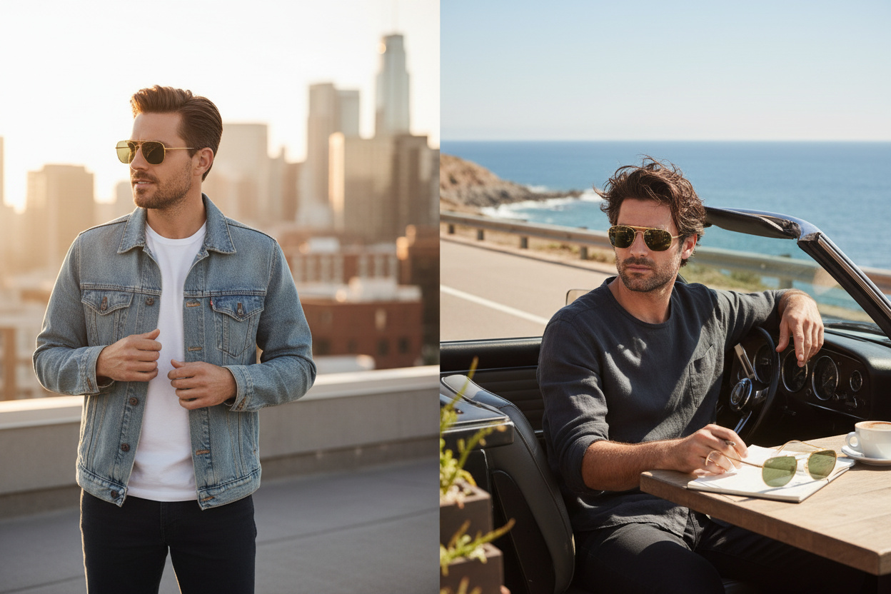 Vista frontale Ray-Ban THE MARSHAL (RB3648 - 001)