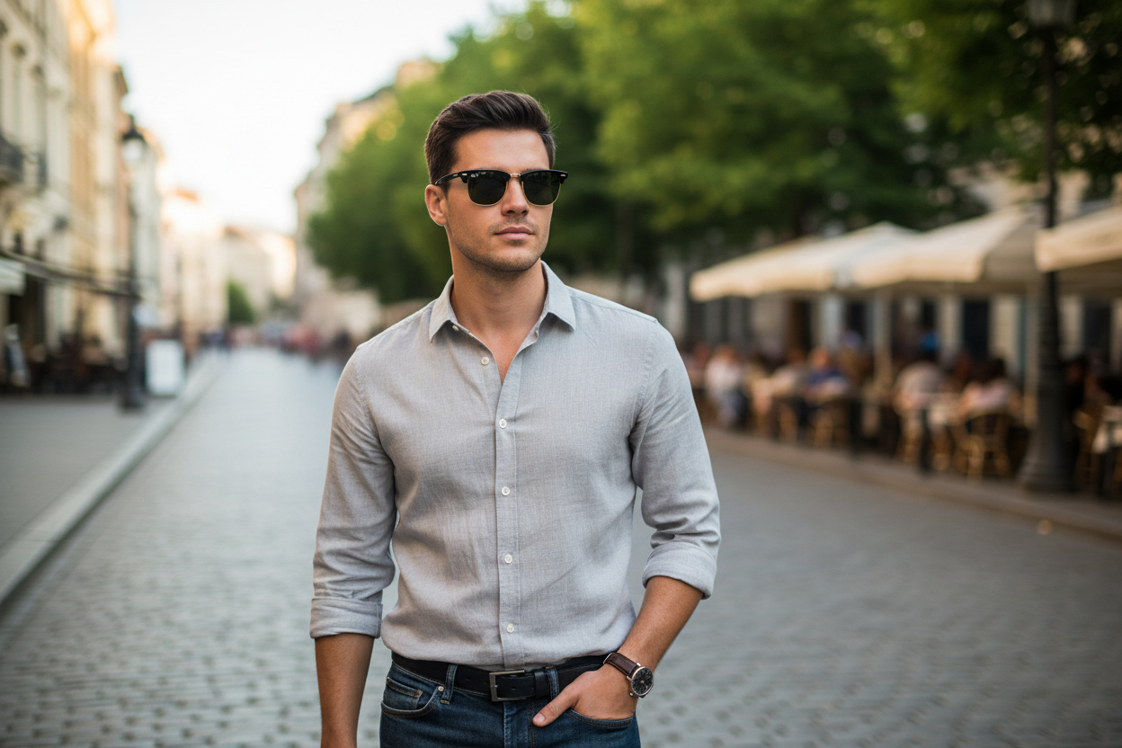 Vista frontale Ray-Ban CLUBMASTER METAL (RB3716 - 187/58)