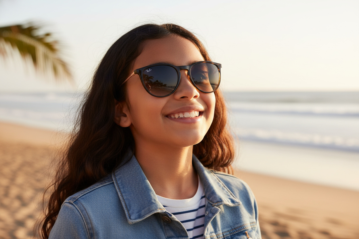 Vista frontale Ray-Ban Kids JUNIOR ERIKA (RJ9060S - 704911)