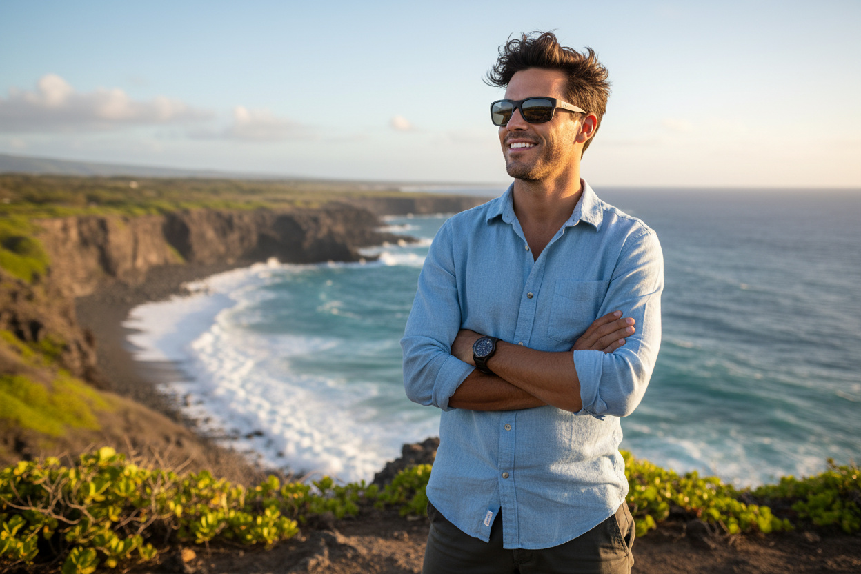 Vista frontale Maui Jim Kanaio Coast (766-02MD)