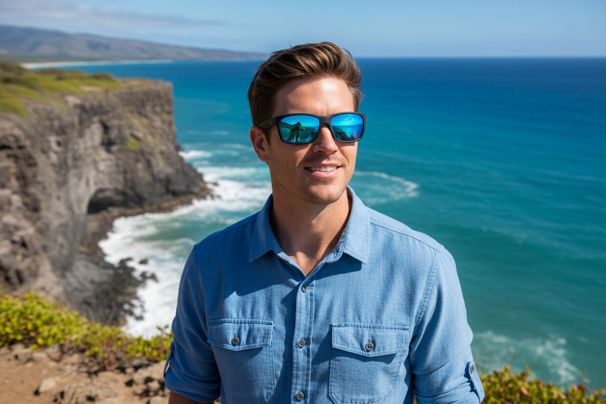 Vista frontale Maui Jim Kanaio Coast (B766-08C)