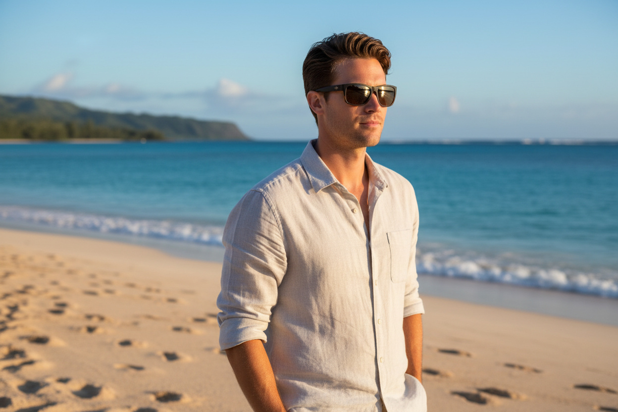 Vista frontale Maui Jim Kanaio Coast (H766-10MF)