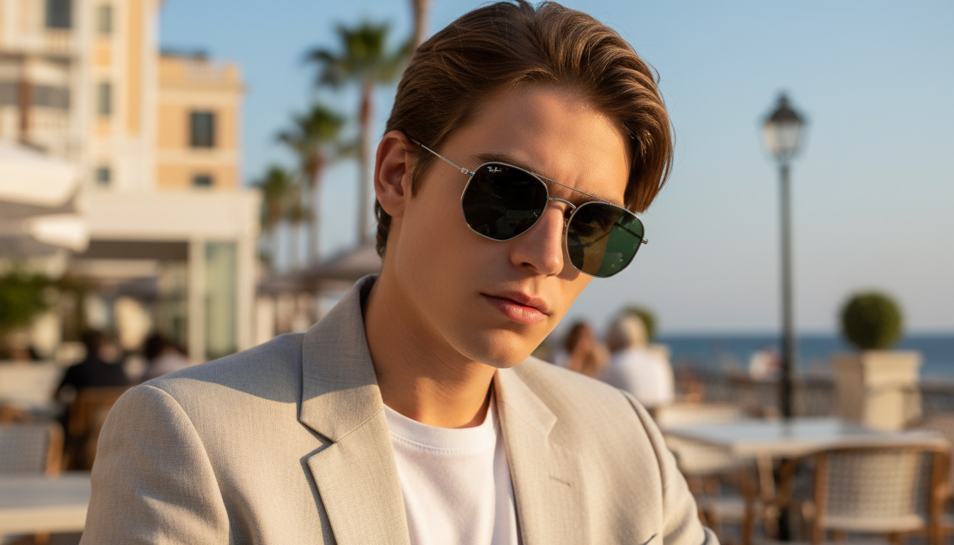 Vista frontale Ray-Ban HEXAGONAL (RB3548N - 004/71)