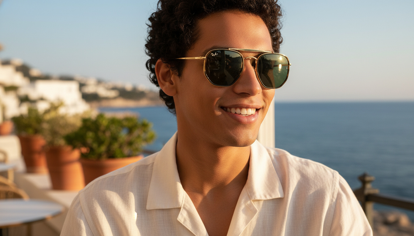 Vista frontale Ray-Ban THE MARSHAL II (RB3648M - 001)