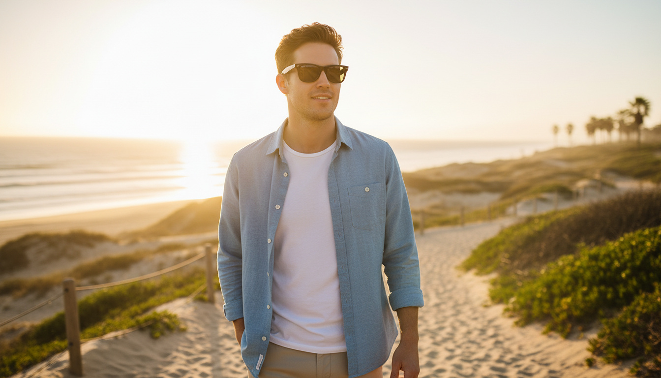 Vista frontale Ray-Ban FOLDING WAYFARER (RB4105 - 601/58)