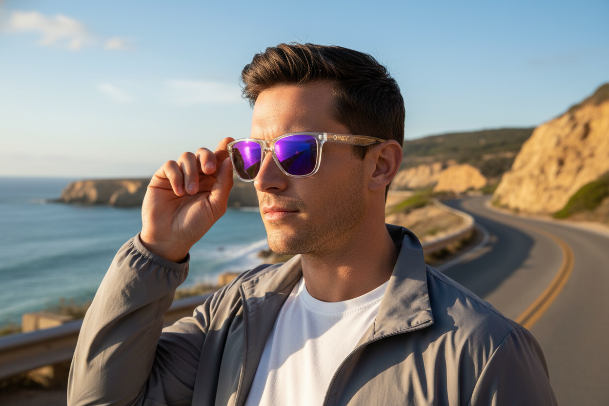 Vista frontale Oakley FROGSKINS (OO9013 - 9013H7)